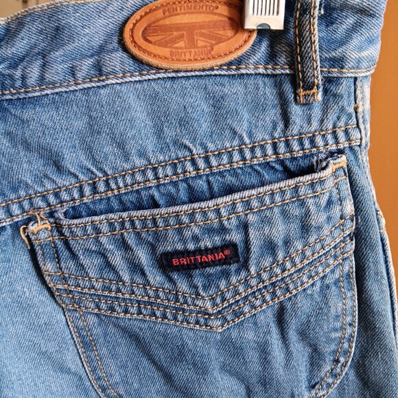 27x34 Britannia Tue Vintage 70's High-Waisted Disco Boho Denim Indigo Denim - Picture 5 of 7